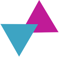 Triangles Teal Magenta