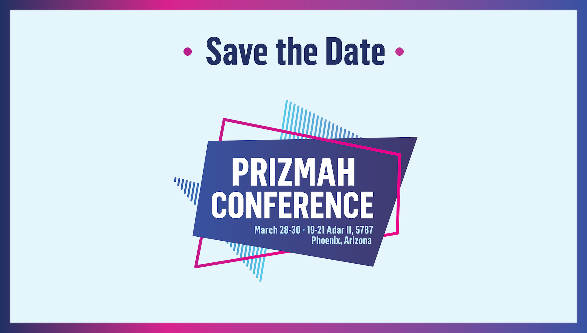 Save the Date - Prizmah Conference 2027