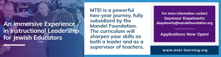 MTEI ad fall 2024 HaYidion
