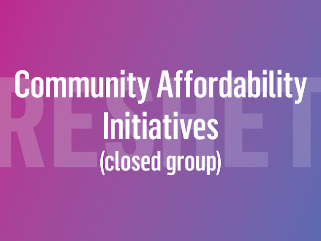 Reshet Community Affordability Initiatives
